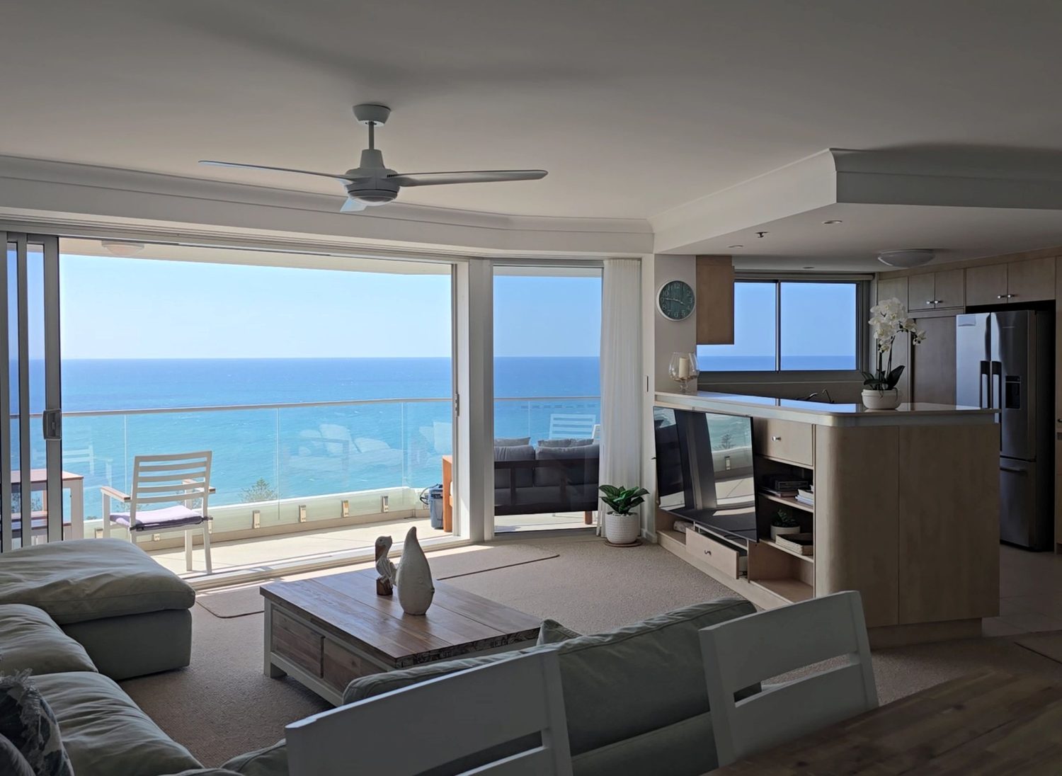 Luxury accommodation with iconic ocean views from the balcony, kitchen or living room